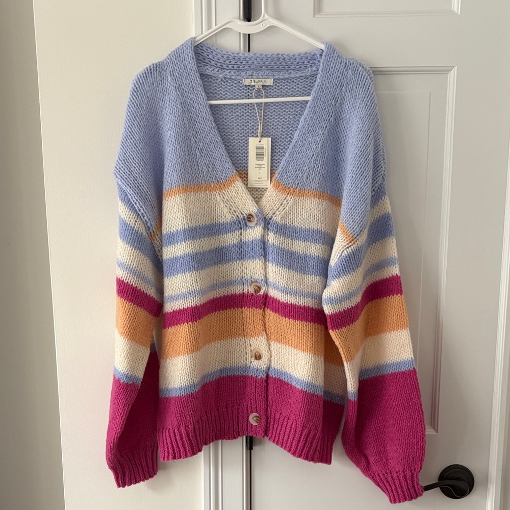NWT Z Supply chasing Sunsets Cardigan in Heartbreaker Pink